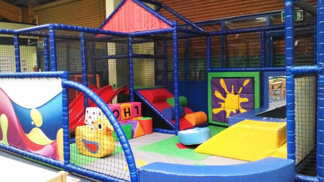 Toddlers soft play area at Little Rascals in Buxton