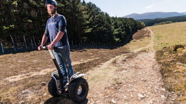 Man on segway at Aviemore Segway Treks