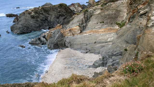 Rocks on Thurlestone Sands