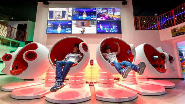 Kids at Vertigo VR in Milton Keynes