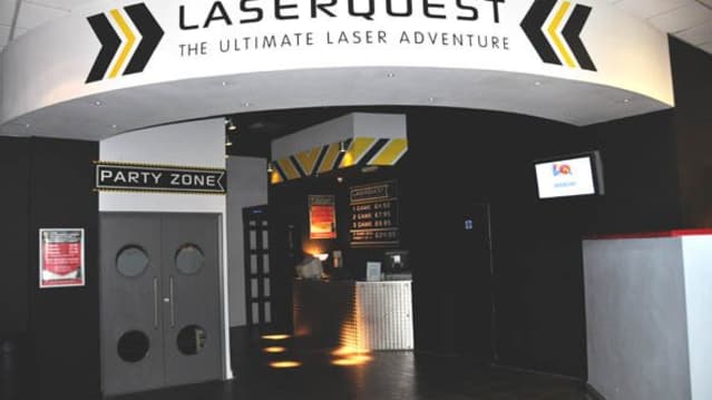 Entrance to Laser Quest Berkshire in Wokingham