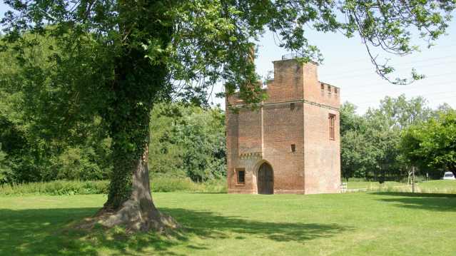 Back view of Rye House Gatehouse in Hoddesdon