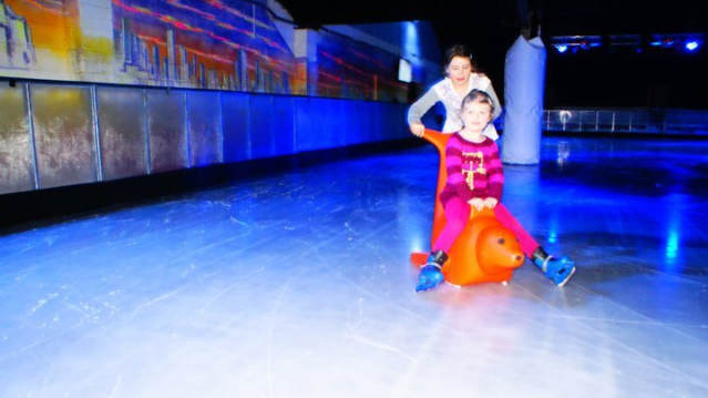 Girls ice skating at Ice Quest Malvern