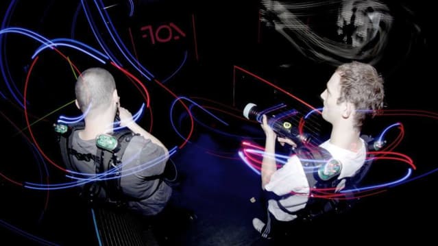 People playing laser tag at Laser Quest Coventry