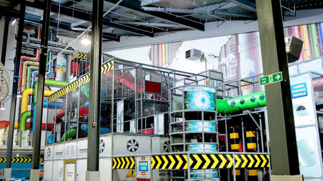 Indoor soft play frame at Play Factore in Trafford Park
