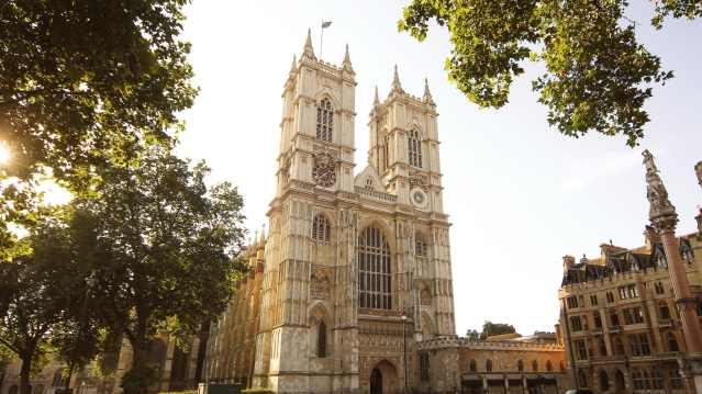 Outside view of Westminster Abbey