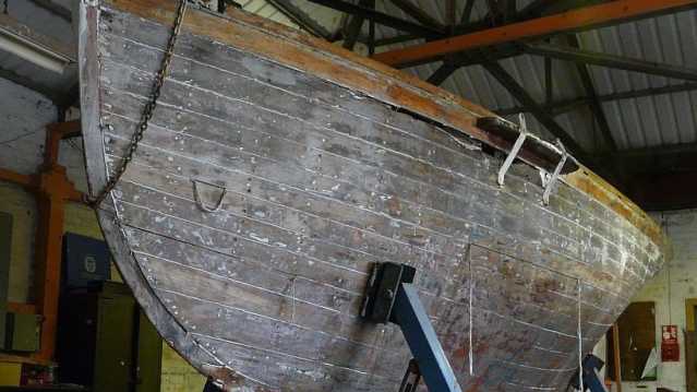 Boat exhibit at Scottish Maritime Museum Dumbarton