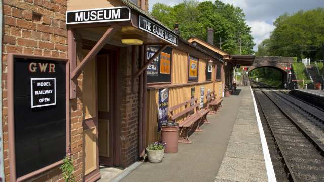 Platform at West Somerset Railway in Minehead