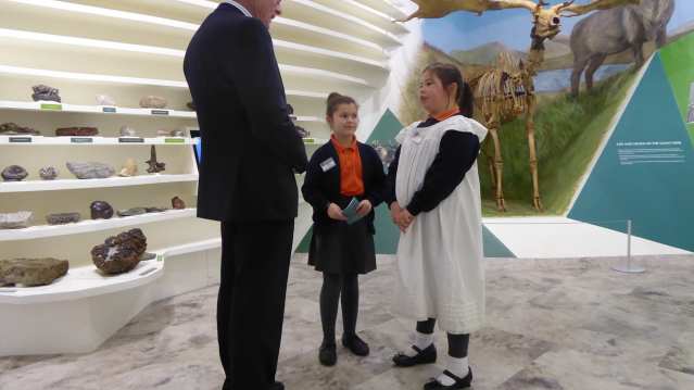 Kids interacting at Manx Museum in Douglas
