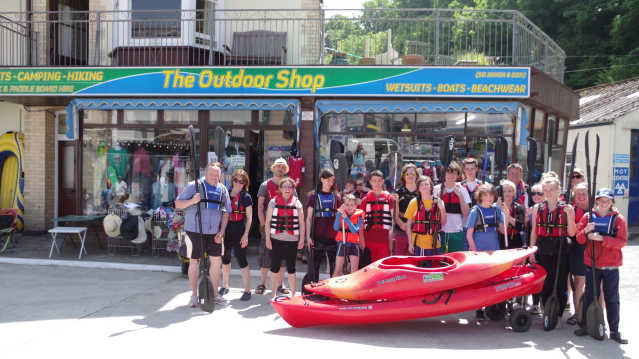 Families at The Outdoor Shop and Kayak Hire in Ilfracombe