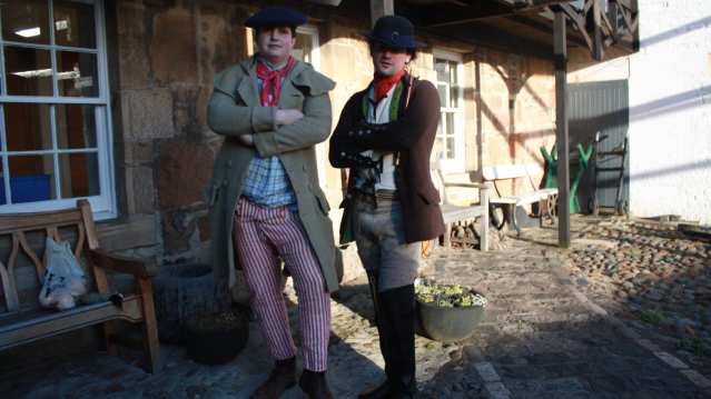 Staff in costumes at Scottish Fisheries Museum in Anstruther