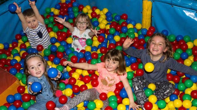 Kids in ball pit at The MegaCentre Rayleigh