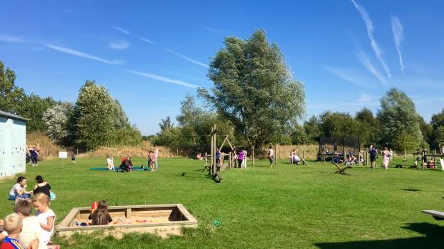 Outdoor play area at Tattershall Farm Park