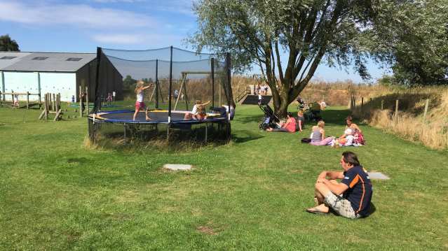 Families playing at Tattershall Farm Park