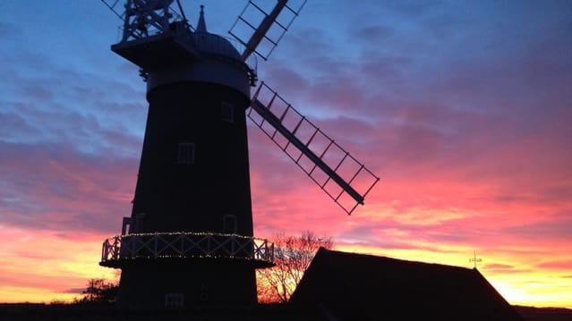 Sunset at Bircham Windmill in Kings Lynn
