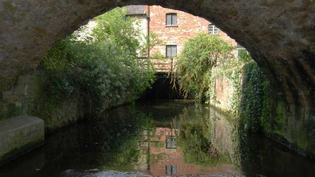 Canal at Bromham Mill in Bedford, photograph by Nigel Bryant