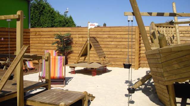 Adventure playground at Parc in Cardiff