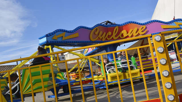 Cyclone ride at Funland in Hayling Island