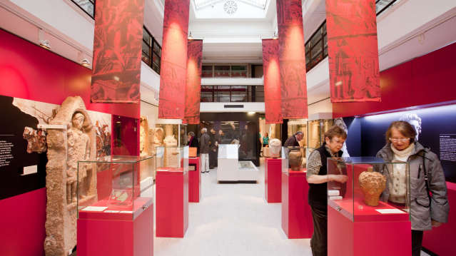 Artefacts at Yorkshire Museum in York