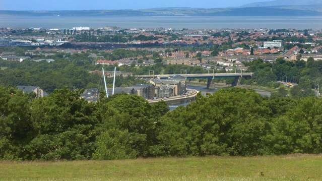 View from Williamson Park in Lancaster
