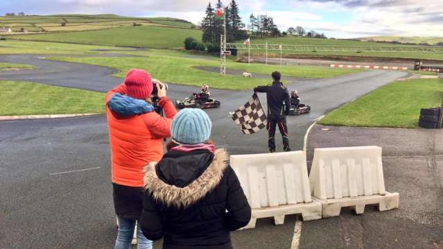 Kids go kart racing at JDR Karting in Gloucester