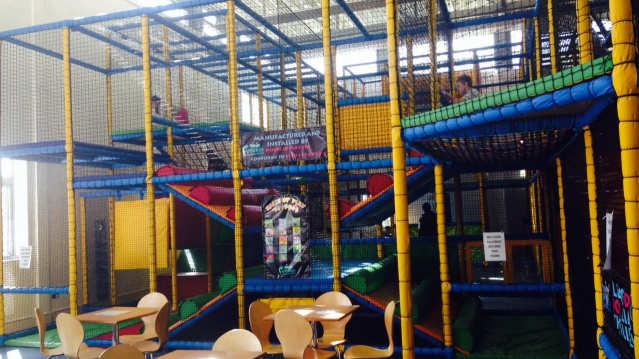 Indoor soft play frame at Futures Fun Factory in Luton