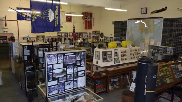 Exhibition of Top Secret base in World War II at Harrington Aviation Museum 