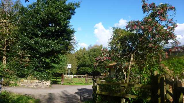 Walking path at Tam O'Shanter Urban Farm in Wirral