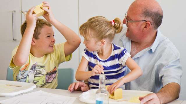 Family painting at The Hepworth Wakefield