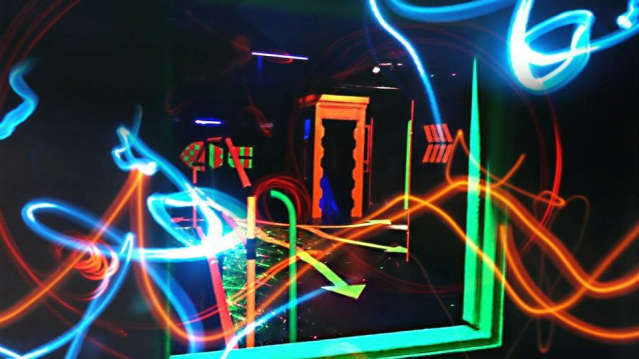 Laser beams at Laser Quest Skegness