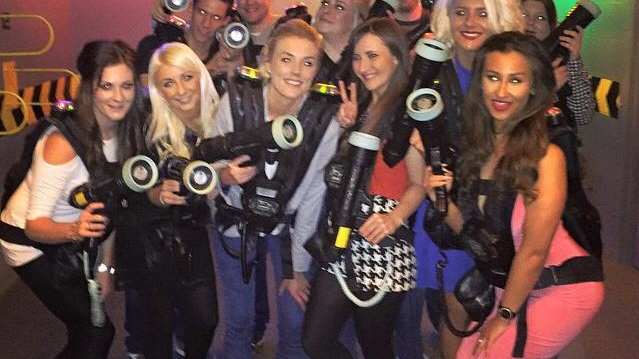 People playing laser tag at Laser Quest Skegness