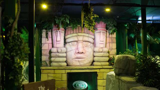Golf hole at The Lost City Adventure Golf in Nottingham