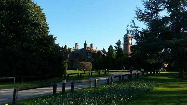 Outside view of Walton Hall and Gardens in Warrington