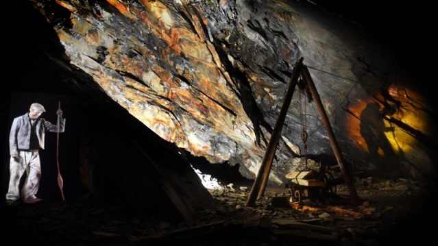 Inside The Slate Caverns at Blaenau Ffestiniog