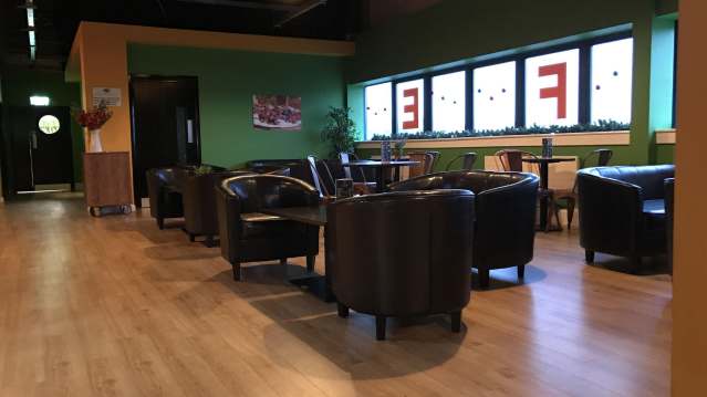 Seating area at Flip Out Southampton
