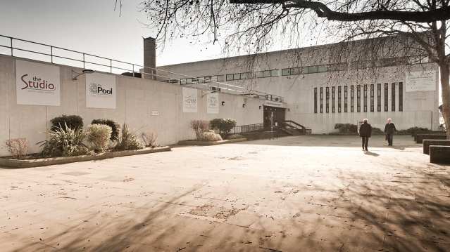 Outside view of Fullwell Cross Swimming Pool in Ilford