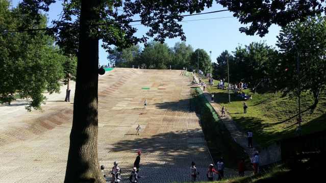 Dry ski slope at Brentwood Park Ski and Snowboard Centre