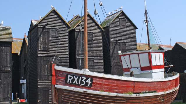 Fishing boat on Curious About Hastings trail