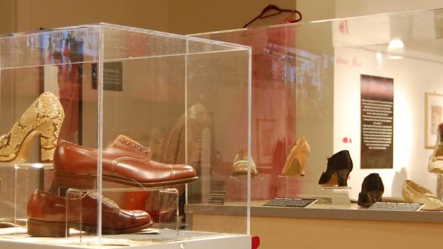 Shoe exhibition at Northampton Museum and Art Gallery