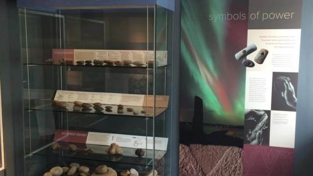 Rock exhibit at The Orkney Museum in The Orkney Isles