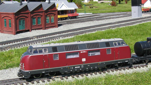 Railway system at Model Railway Village in Southport