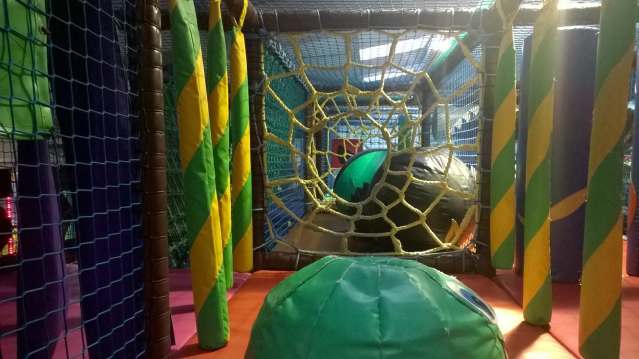 Indoor soft play frame at Treasure Island Play Centre in Morpeth
