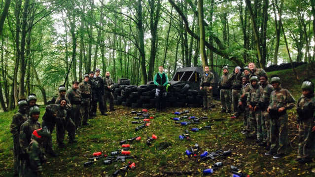 Teams playing laser tag at Live For Today Adventures Hazlewood in Tadcaster