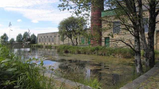 Outside view of Queen Street Mill Textile Museum in Burnley