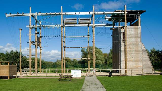 High ropes course at Leicester Outdoor Pursuits Centre