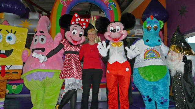 Mascots at Funtastic Caerphilly 