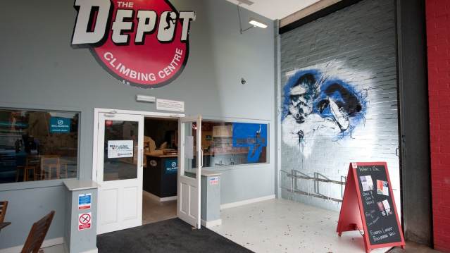 Entrance to The Depot in Leeds