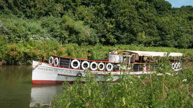 Canal boat at Bristol Packet Boat Rides