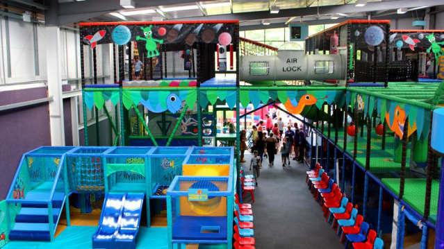 Indoor soft play frames at Bermuda Adventure in Nuneaton