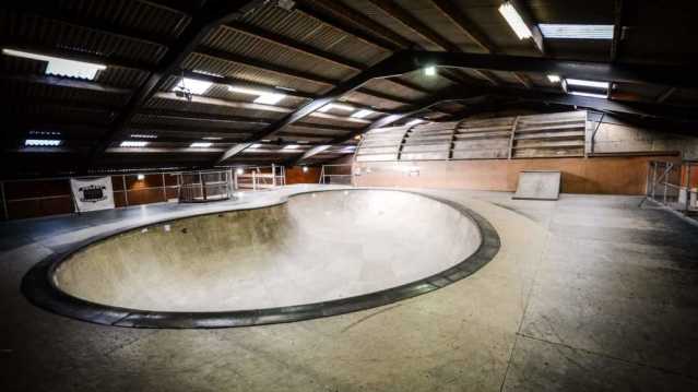 Ramp at Mount Hawke Skate Park at Truro